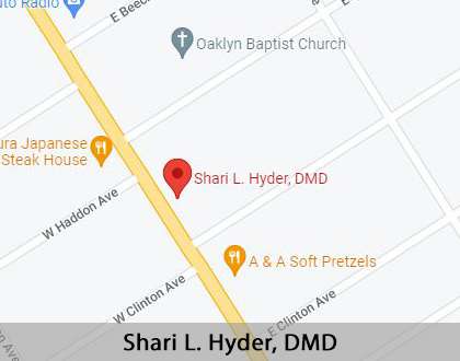 Map image for Dental Office in Oaklyn, NJ
